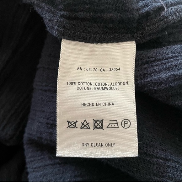 Anthropologie Sir Sir by Correll Correll Blue Cotton Gauze Layered Dress Size S - Picture 8 of 10